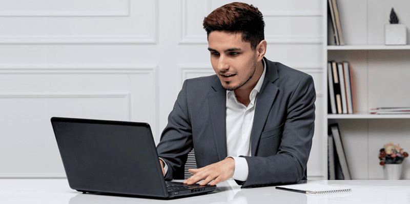 men on laptop