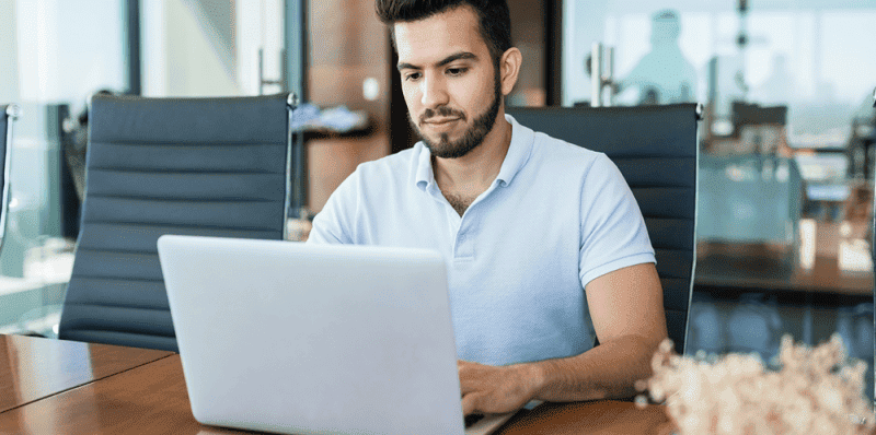 men on laptop