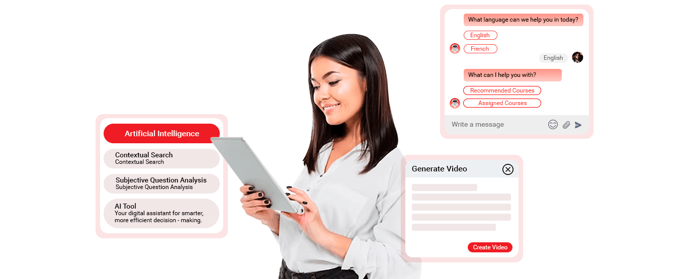 AI landing page banner
